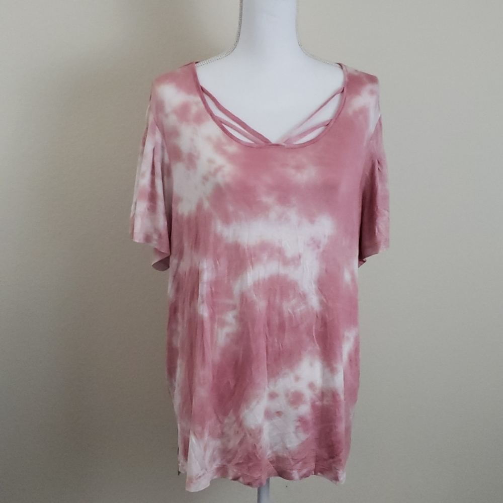 ALKAMY 1X RED VINTAGE SHORT SLEEVE TOP